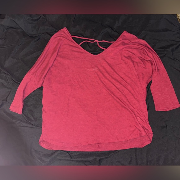 Maurices Deep Red V-Neck Blouse - Picture 1 of 3